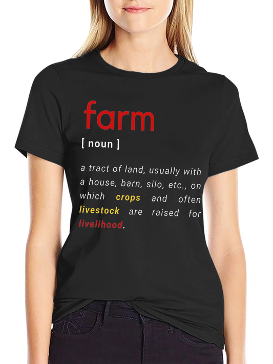 Farm Definition T-Shirt - Agriculture Inspired Tee