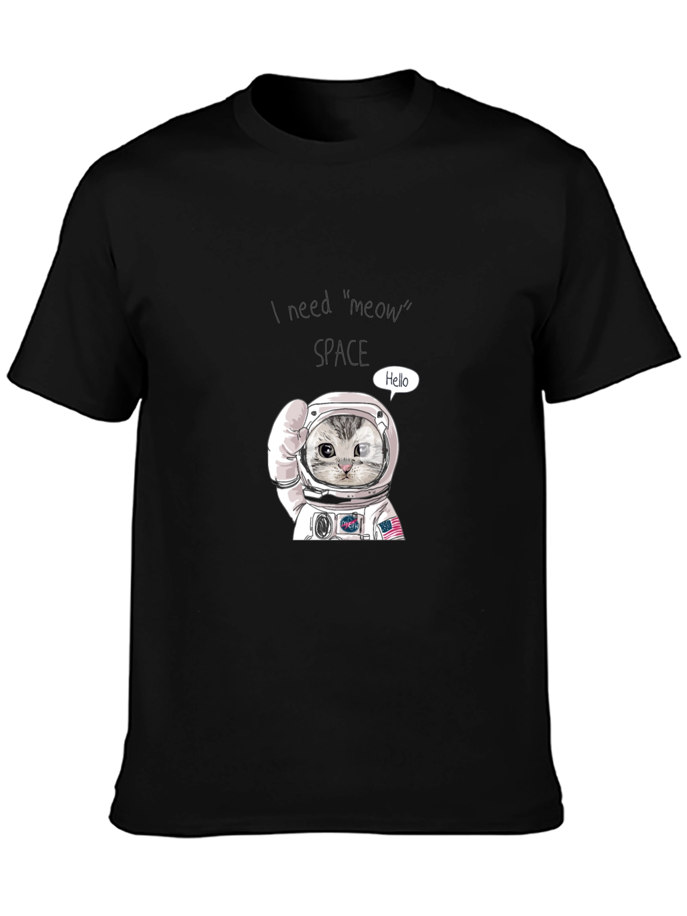 Astronaut Cat T-Shirt - Meow Space