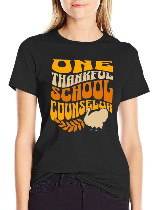 Thankful School Counselor Thanksgiving T-Shirt