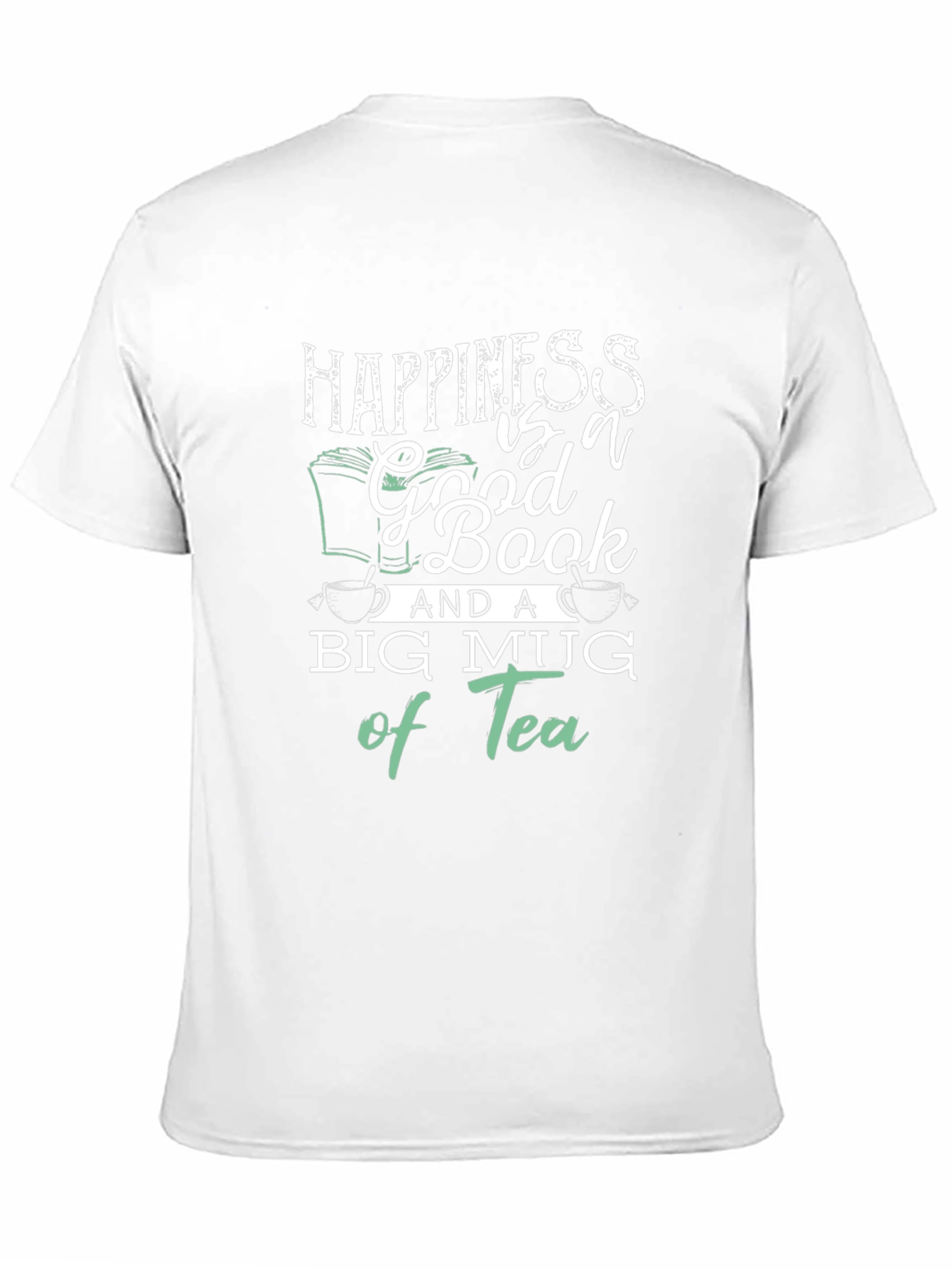 Happiness Good Book & Big Mug Tea T-Shirt
