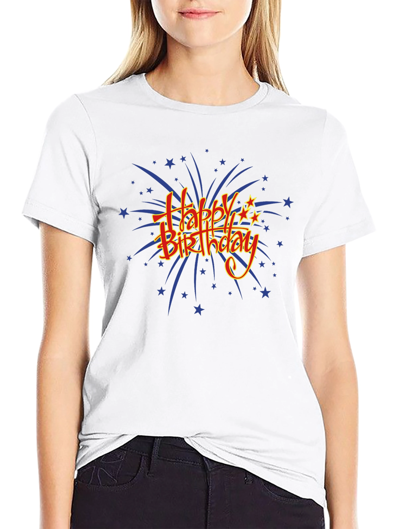 Happy Birthday Graphic T-Shirt - Black