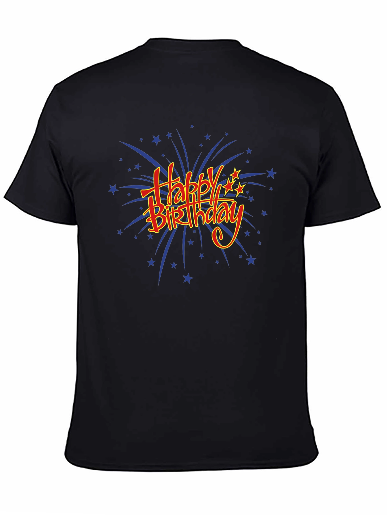 Happy Birthday Graphic T-Shirt - Black