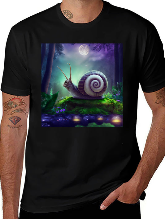Whimsical Snail Graphic Tee