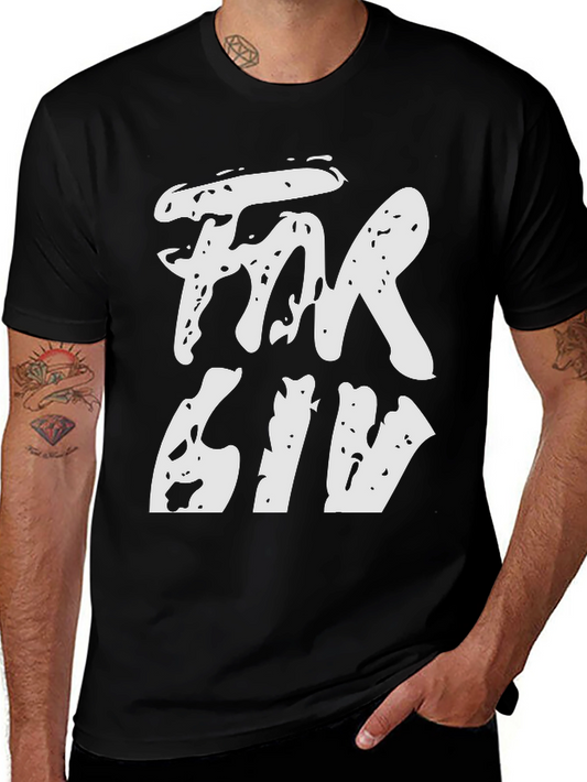 Fear Giv Black Graphic Tee