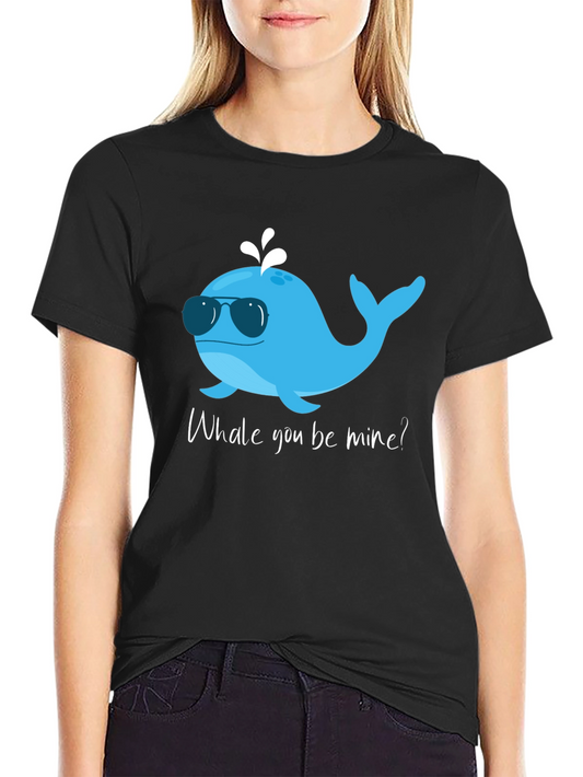 Whale You Be Mine T-Shirt - Cute Ocean Valentine Tee