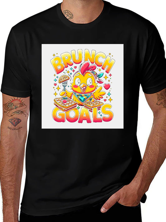 Brunch Goals Chicken Graphic Tee