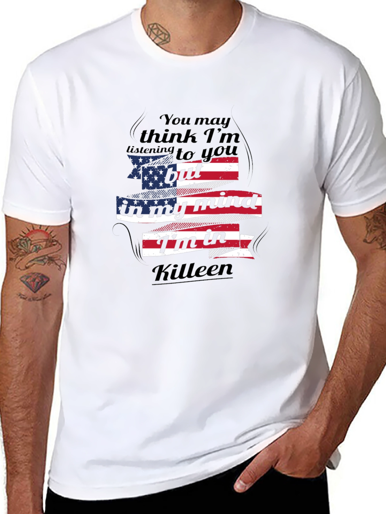 Killeen Mind T-Shirt - American Flag Design