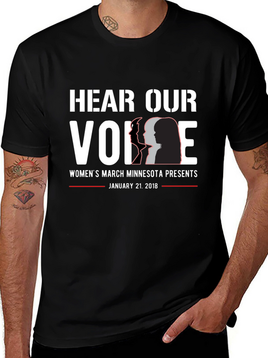 Hear Our Voice Womens March T-Shirt
