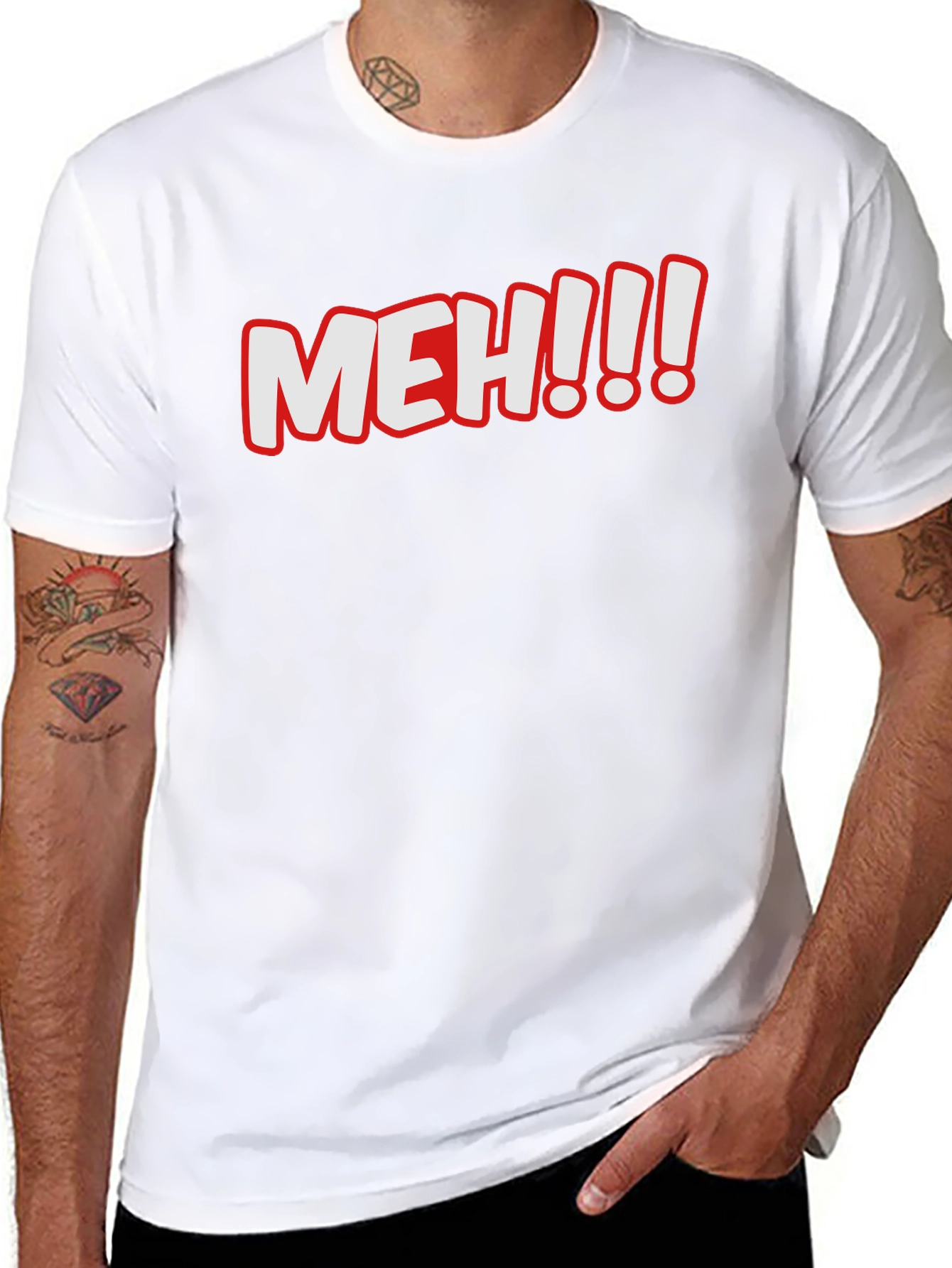 Meh! Graphic T-Shirt - Comfy Crew Neck Tee