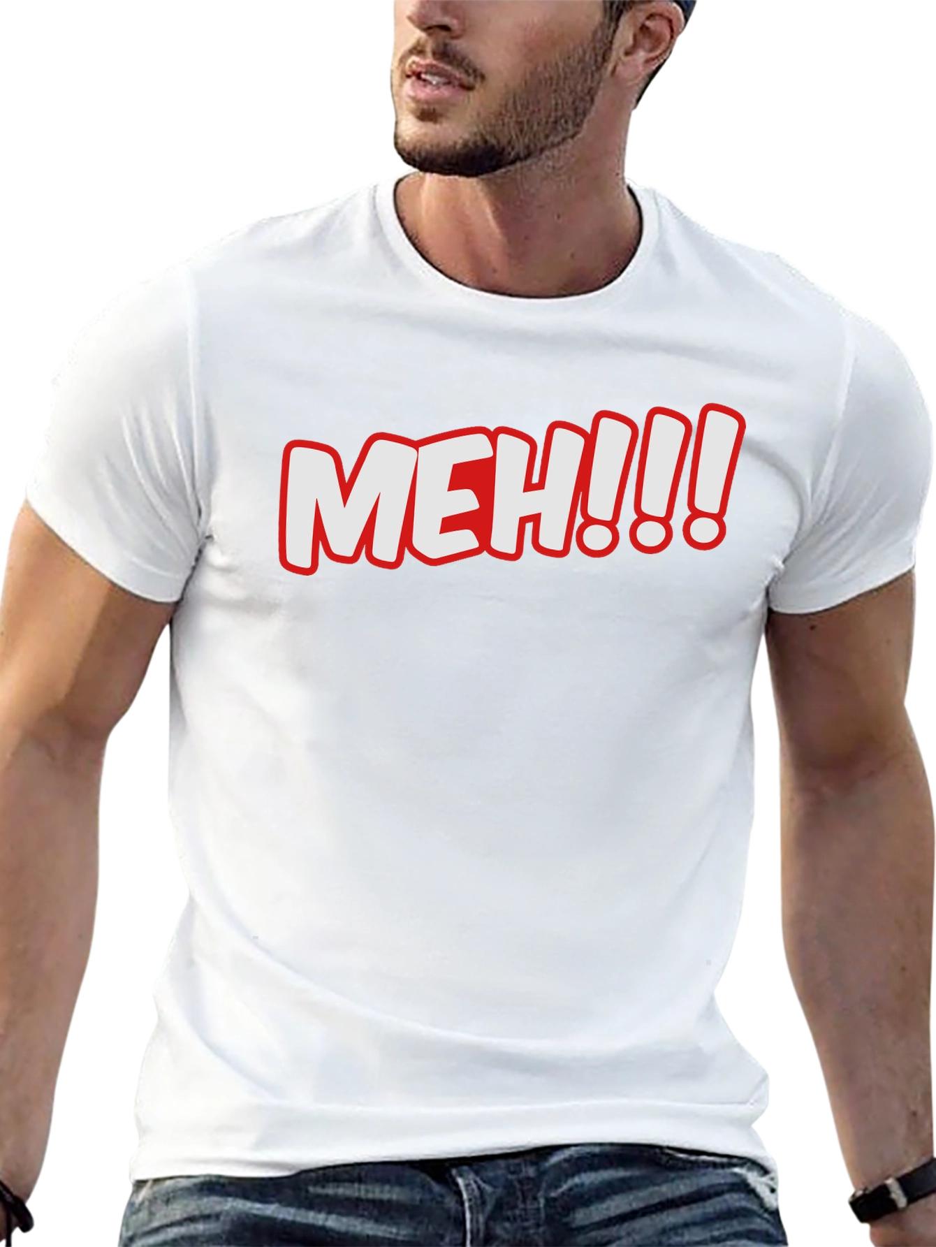 Meh! Graphic T-Shirt - Comfy Crew Neck Tee