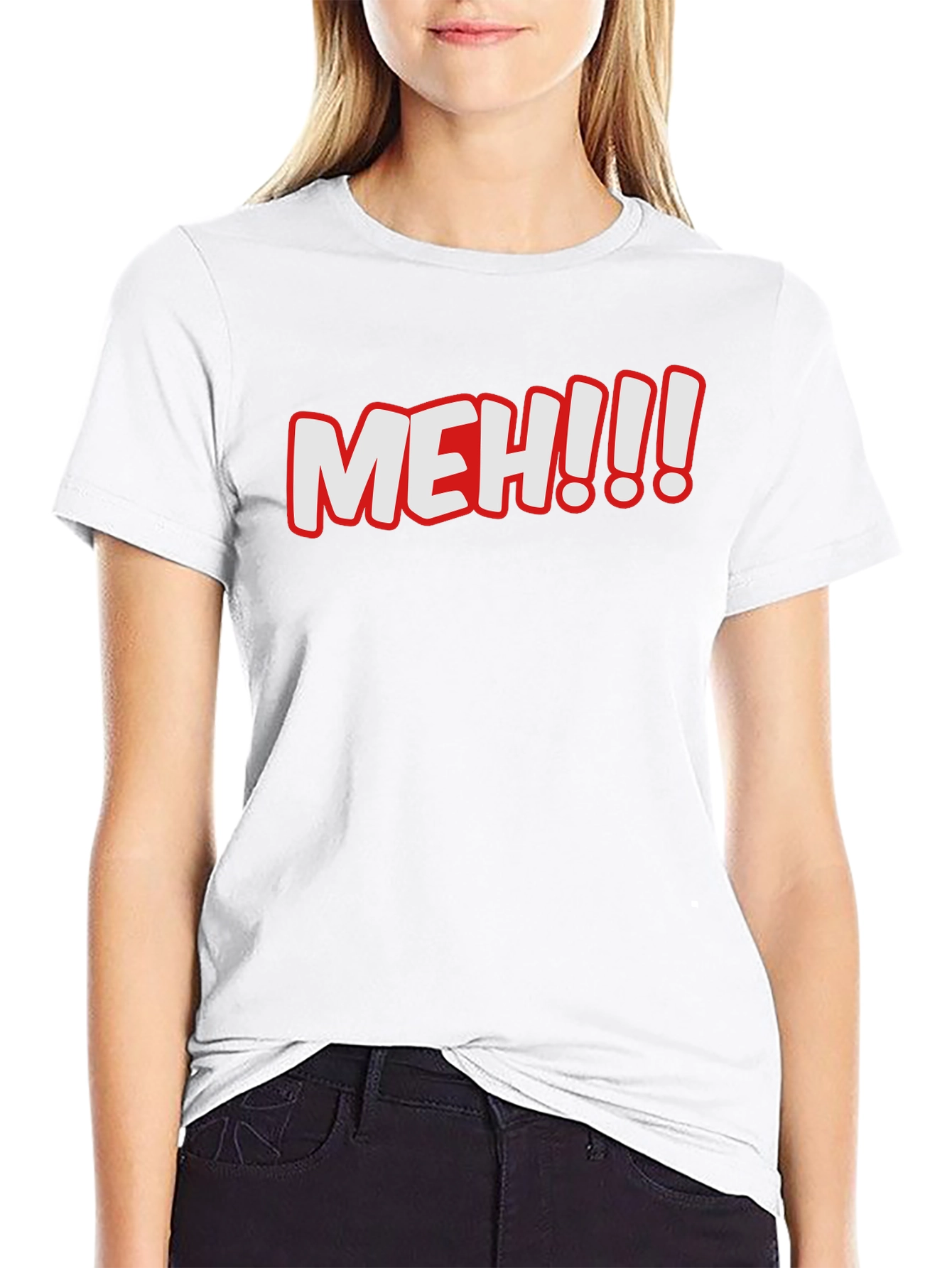 Meh! Graphic T-Shirt - Comfy Crew Neck Tee