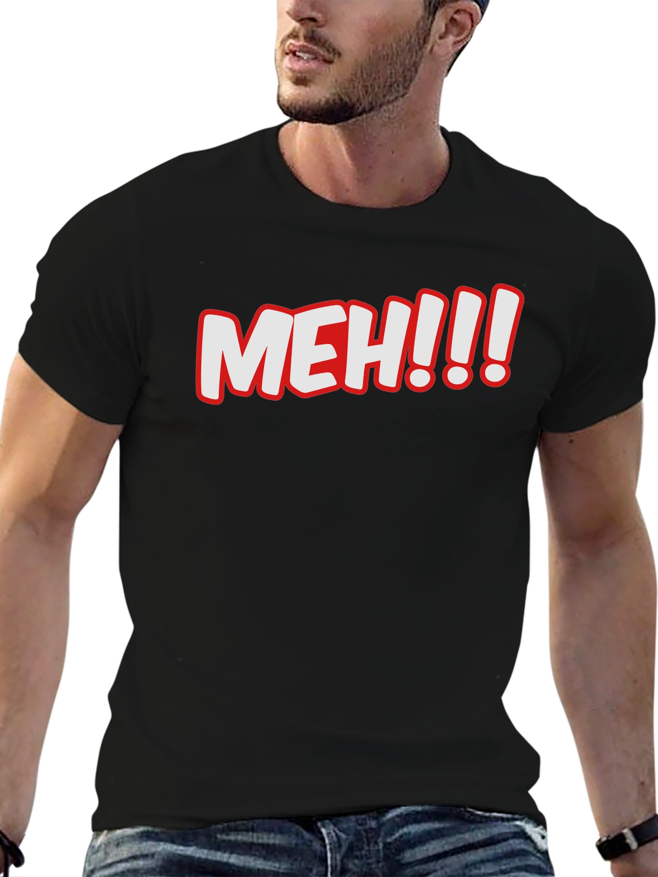 Meh! Graphic T-Shirt - Comfy Crew Neck Tee