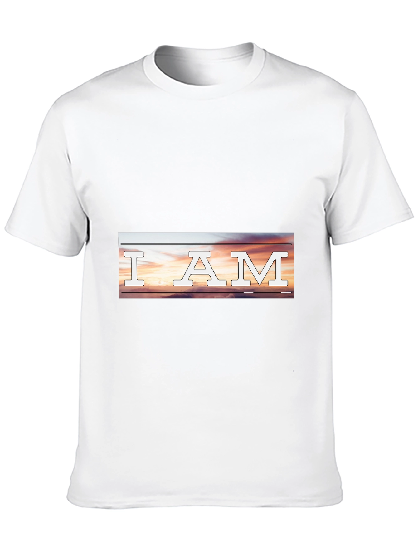 I AM Sunset Graphic Tee - Stylish Black T-Shirt