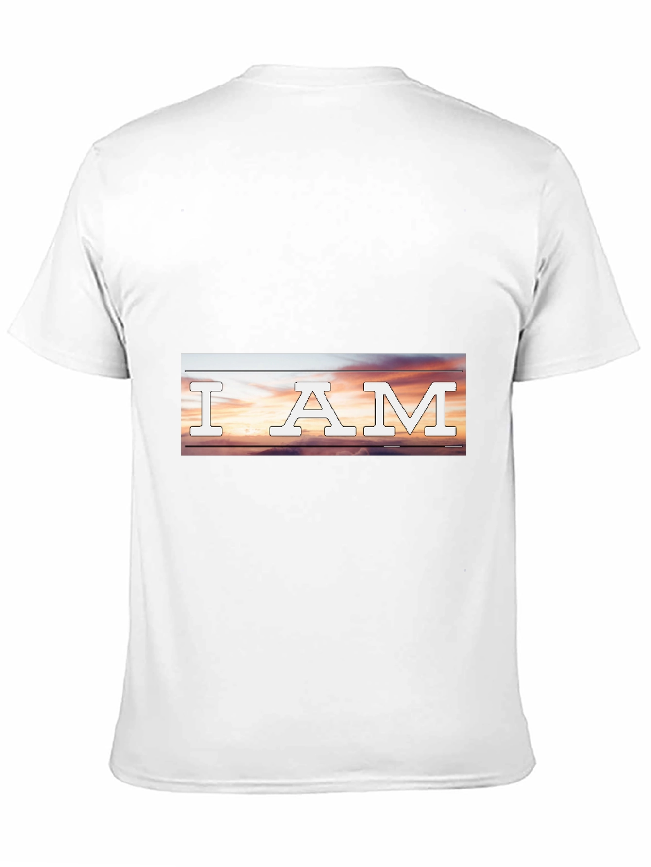 I AM Sunset Graphic Tee - Stylish Black T-Shirt