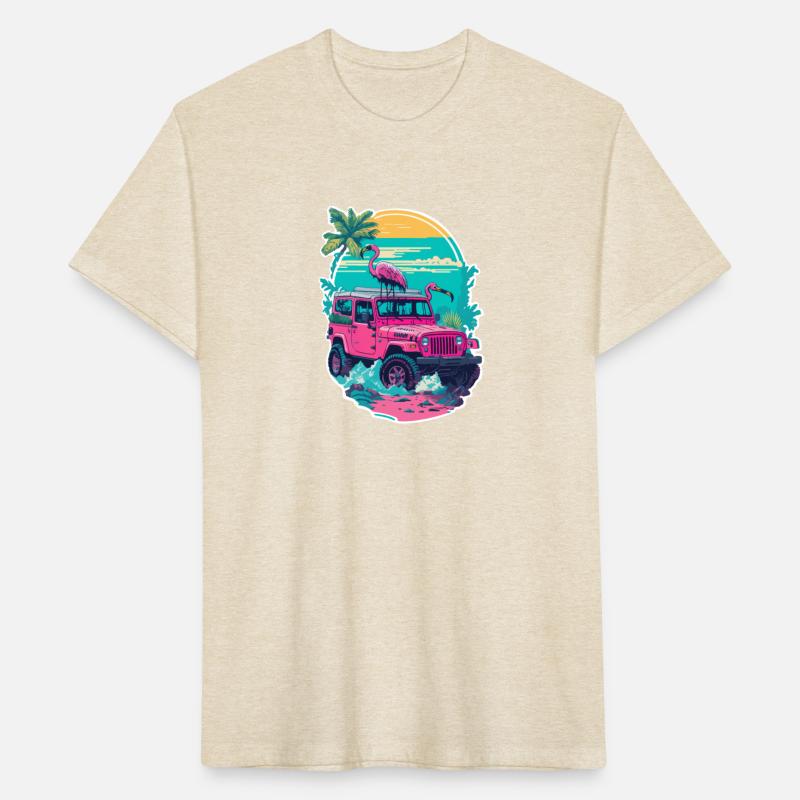 4x4 Beach Flamingo