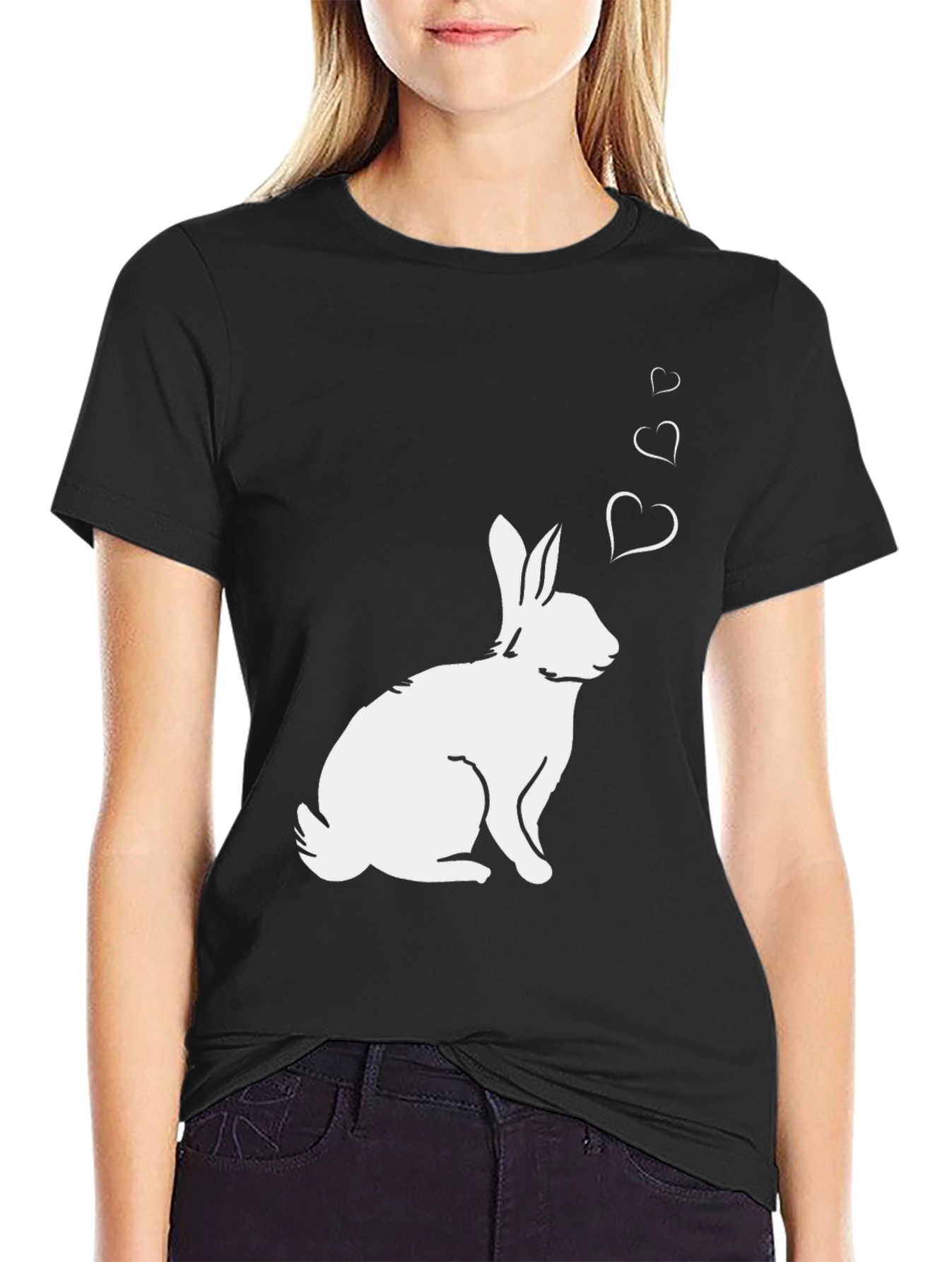 Rabbit Love T-Shirt - Cute Bunny Graphic Tee