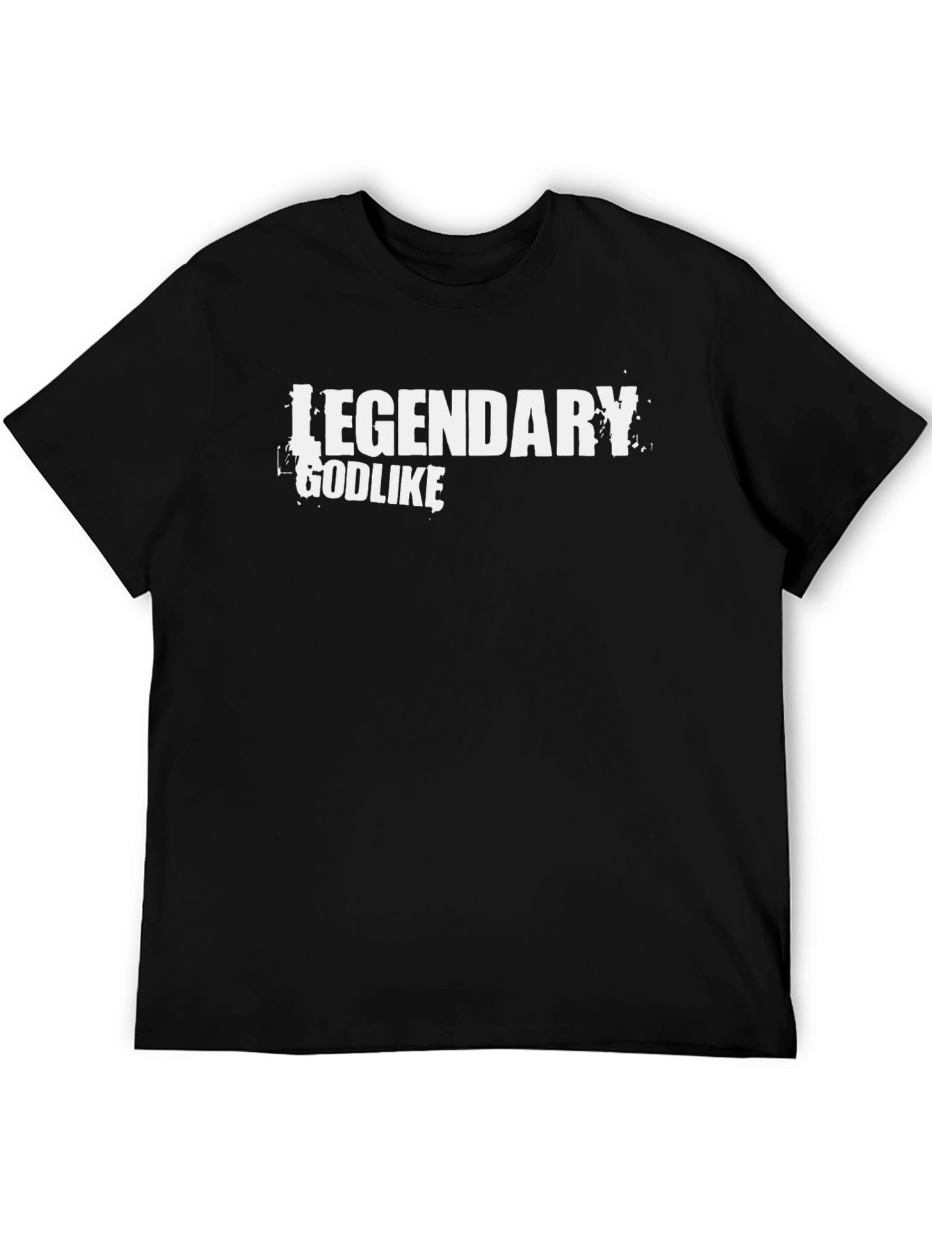 Legendary Godlike Graphic Black T-Shirt