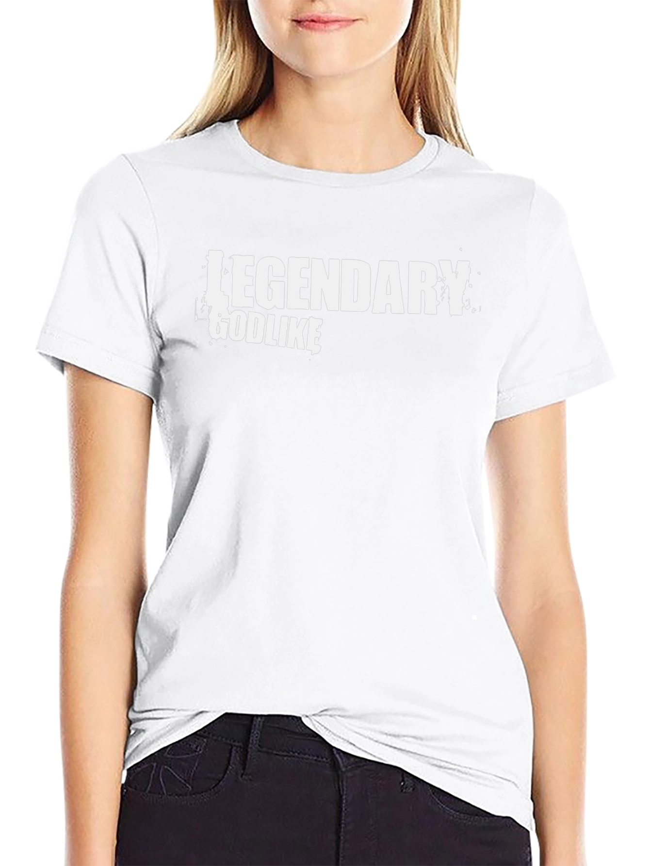 Legendary Godlike Graphic Black T-Shirt