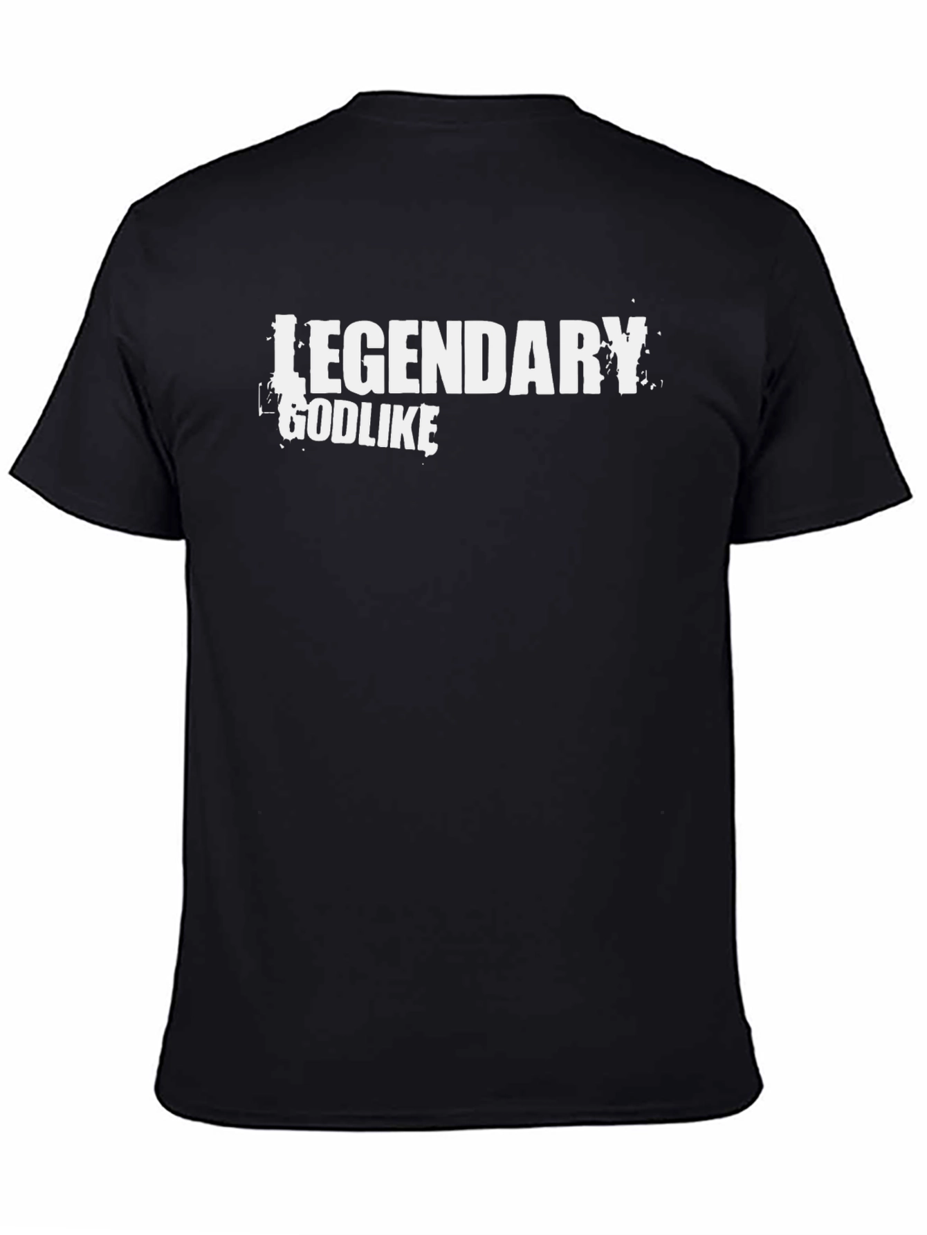 Legendary Godlike Graphic Black T-Shirt