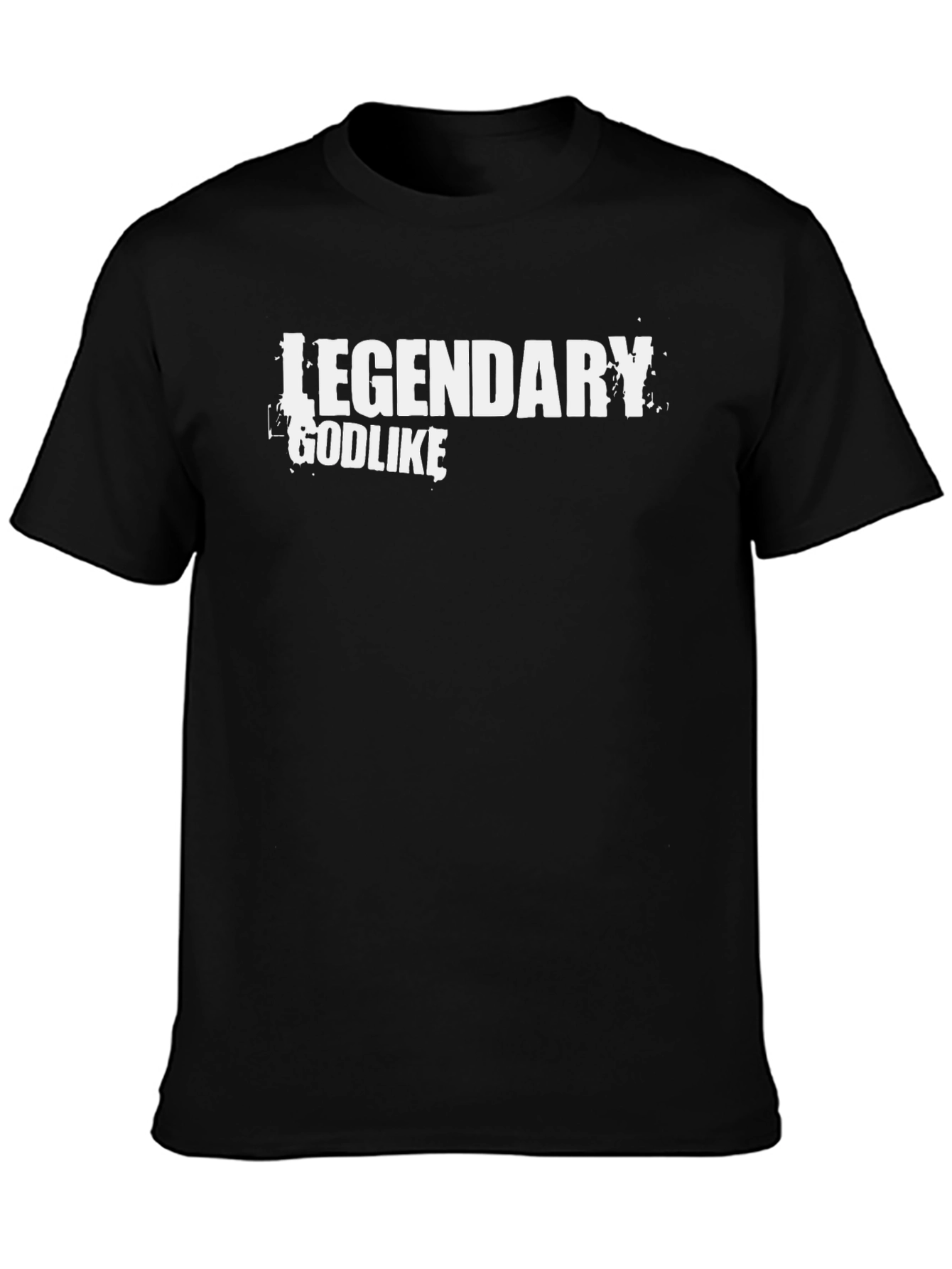 Legendary Godlike Graphic Black T-Shirt