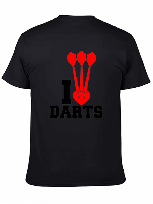 I Heart Darts T-Shirt - Black
