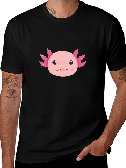 Axolotl Graphic Tee - Black Unisex T-Shirt