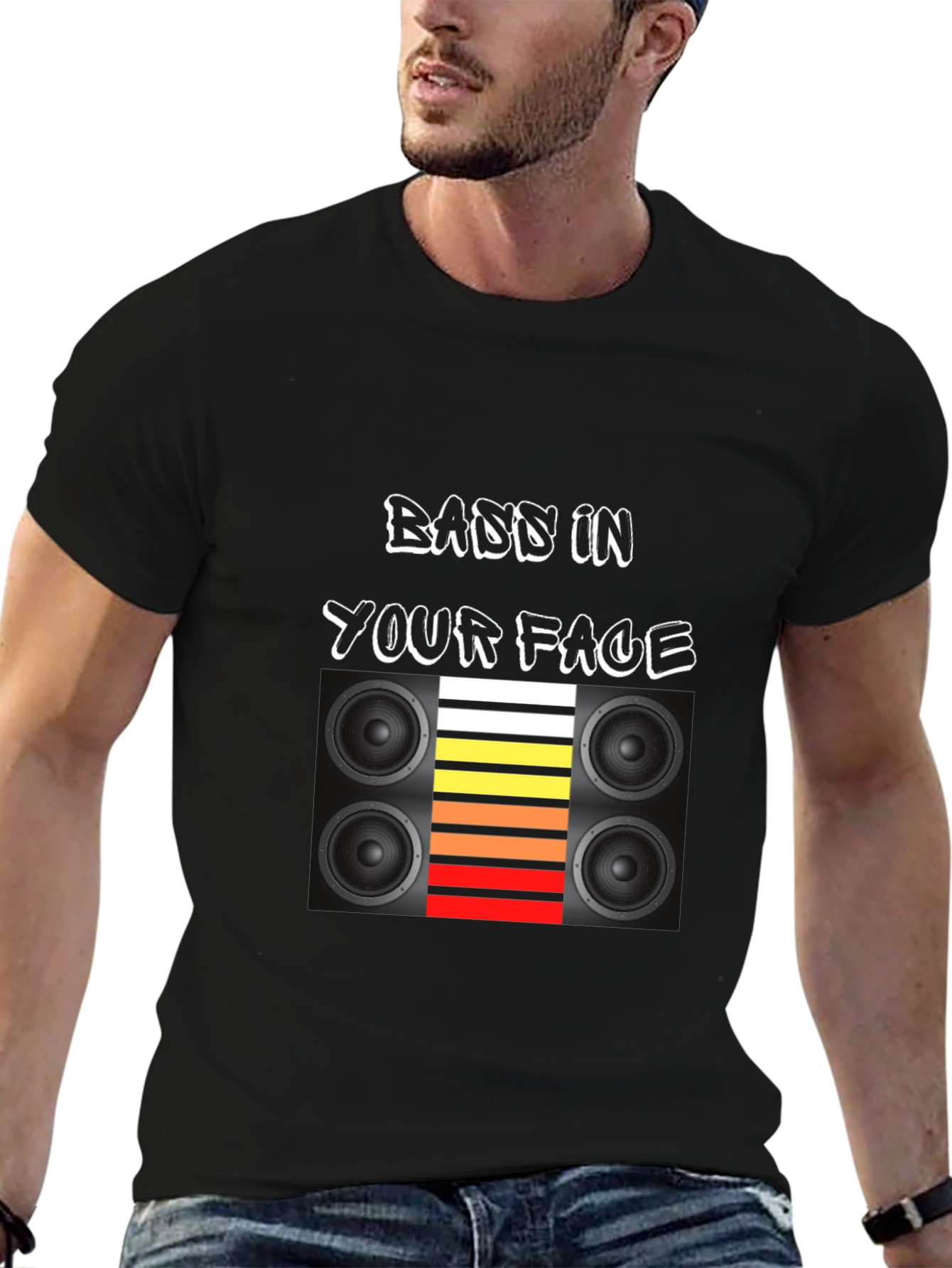 Bass In Your Face T-Shirt - Bold Graphic Tee