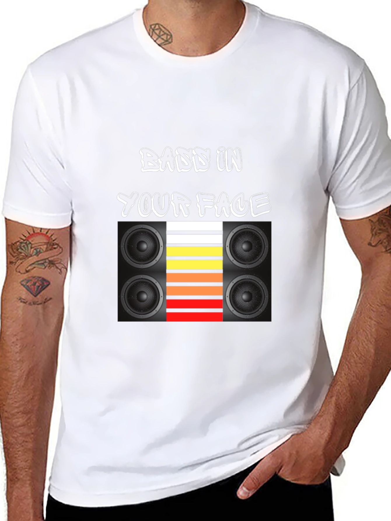 Bass In Your Face T-Shirt - Bold Graphic Tee