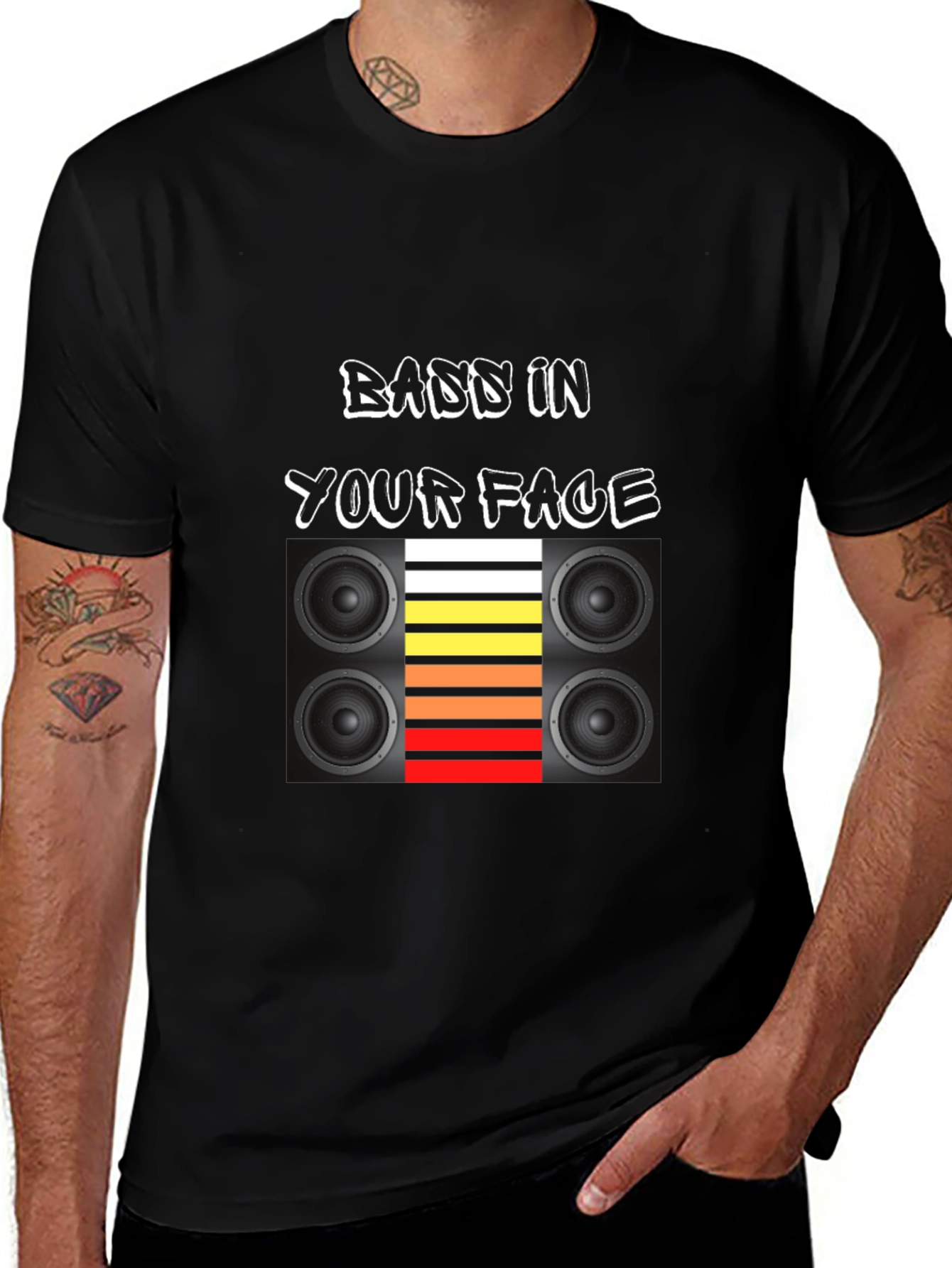 Bass In Your Face T-Shirt - Bold Graphic Tee