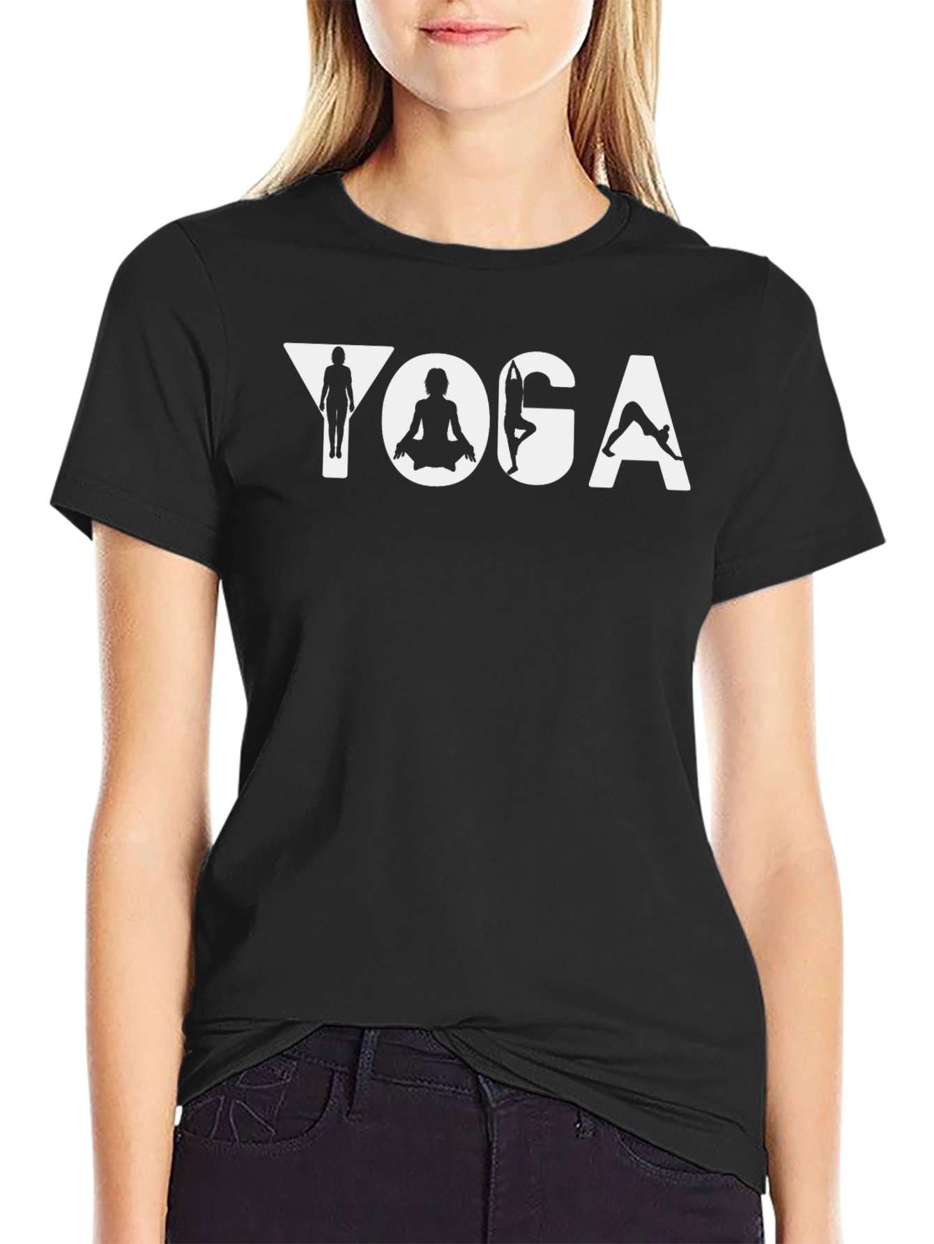 Yoga Graphic Tee - Mens Black T-Shirt