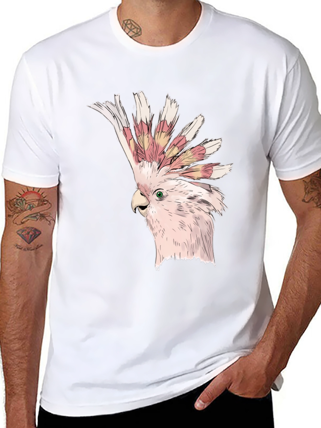 Cockatoo Graphic T-Shirt - Black