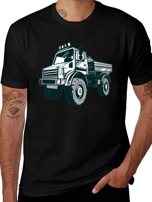 Truck Graphic Tee - Classic Black Cotton