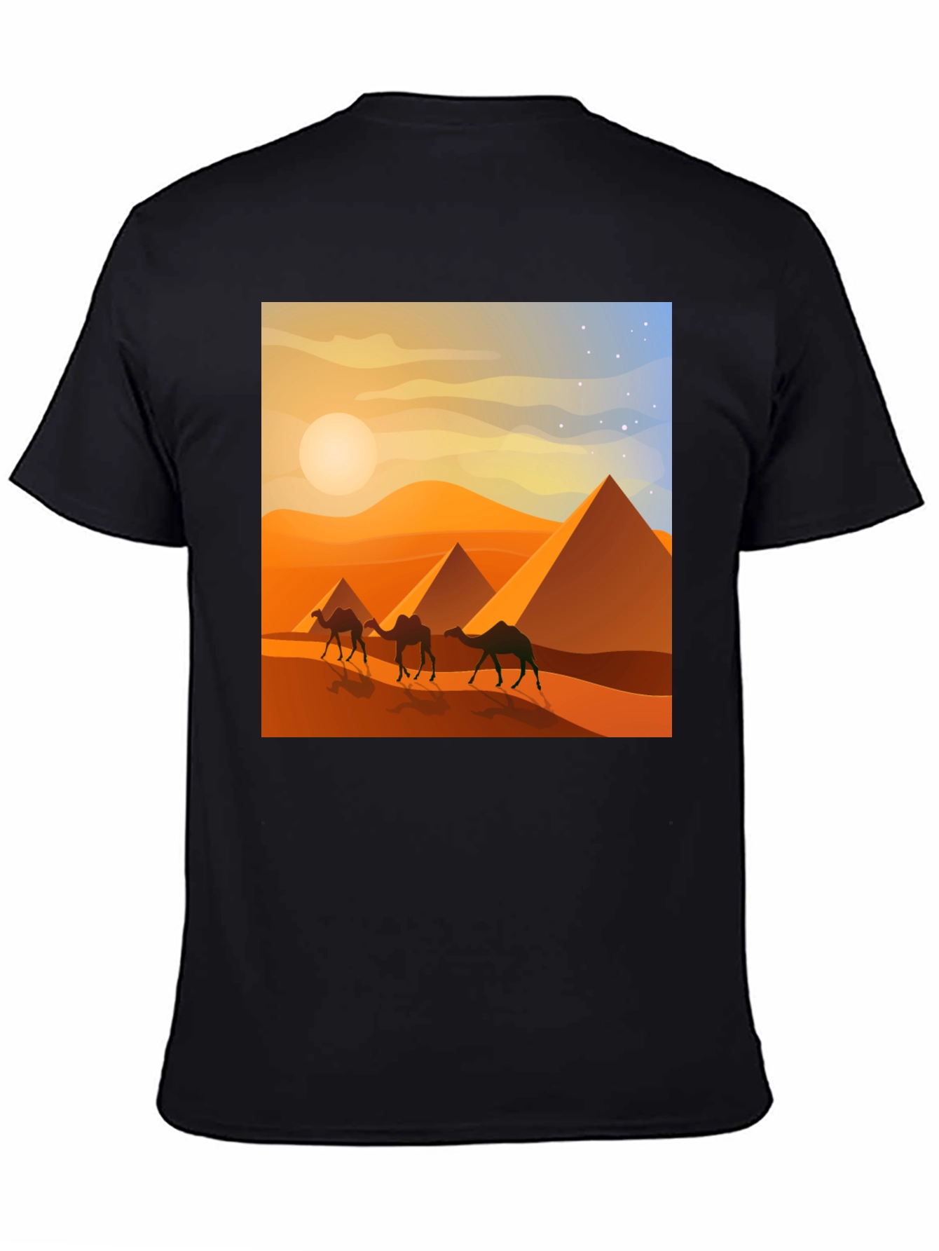 Egyptian Desert Camel Pyramids T-Shirt