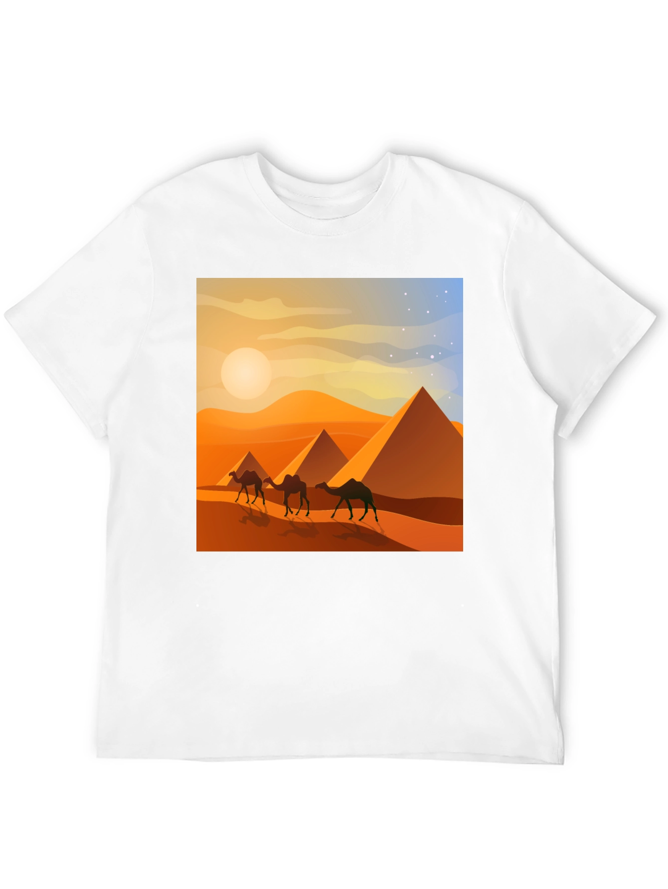 Egyptian Desert Camel Pyramids T-Shirt