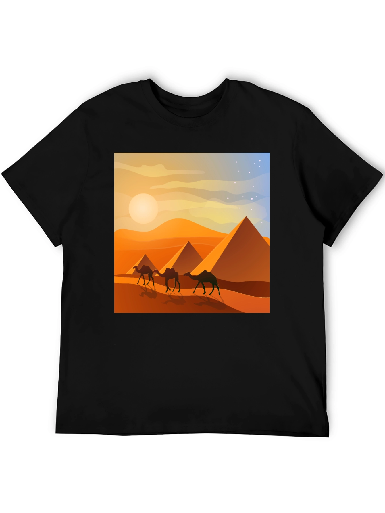 Egyptian Desert Camel Pyramids T-Shirt