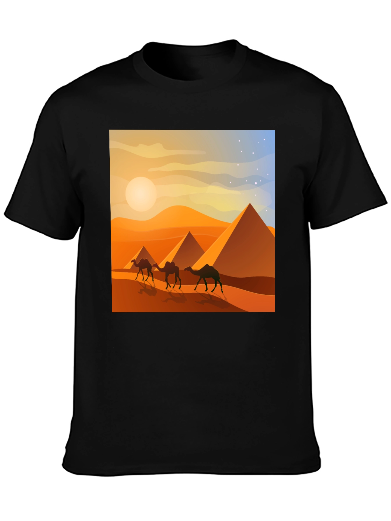 Egyptian Desert Camel Pyramids T-Shirt