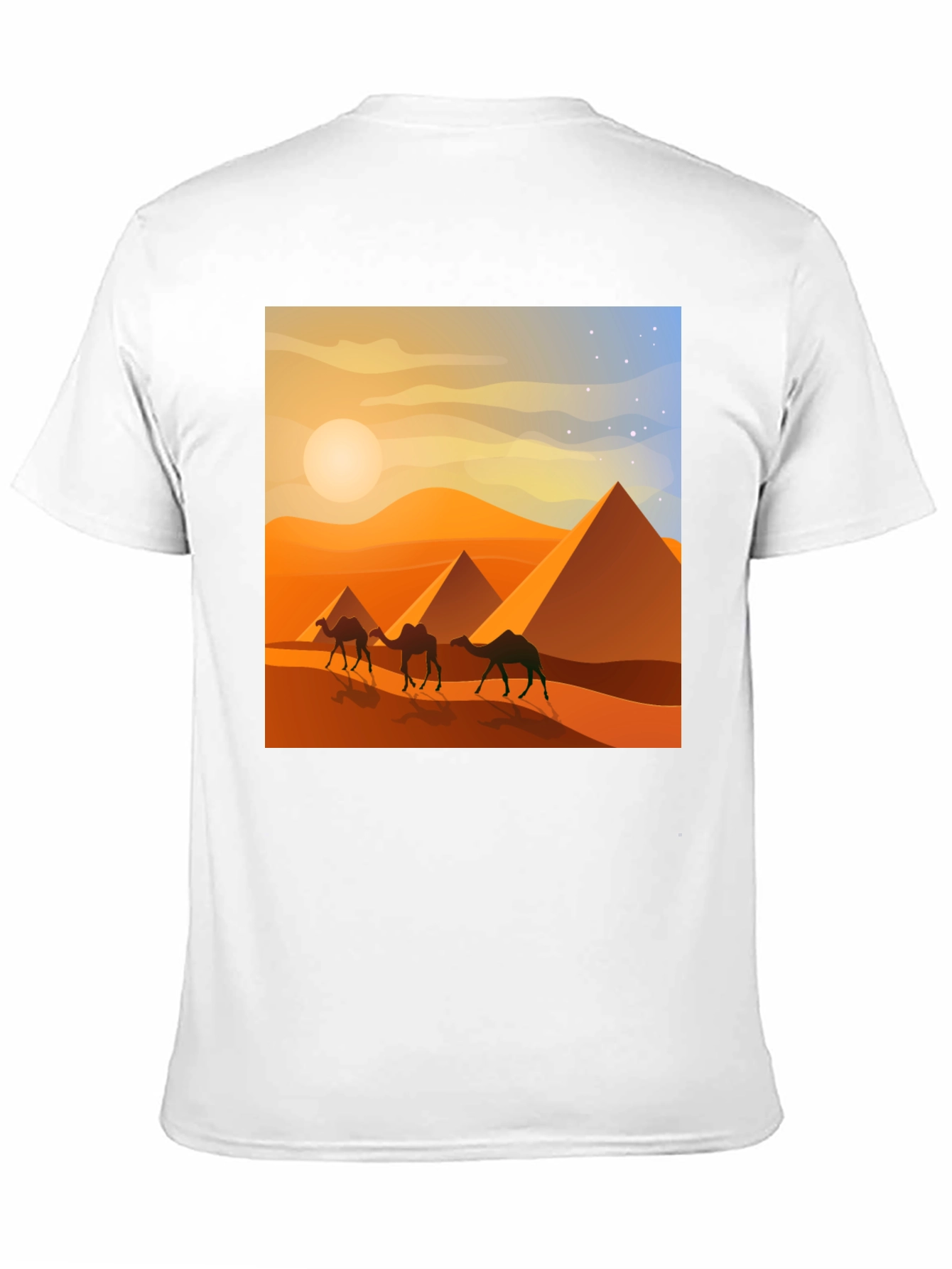 Egyptian Desert Camel Pyramids T-Shirt
