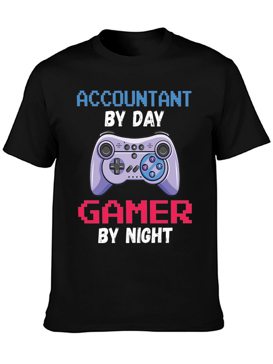 Accountant By Day Gamer By Night T-Shirt