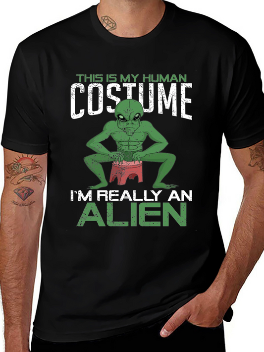 Human Costume Alien Graphic Tee