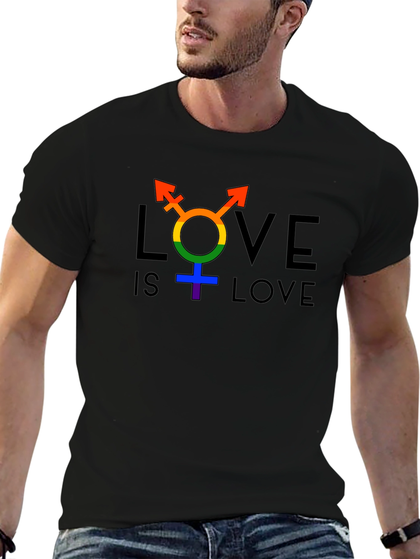 Love is Love LGBT Pride T-Shirt - Black