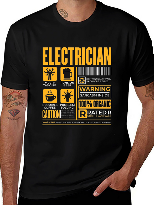 Electrician Funny Warning T-Shirt