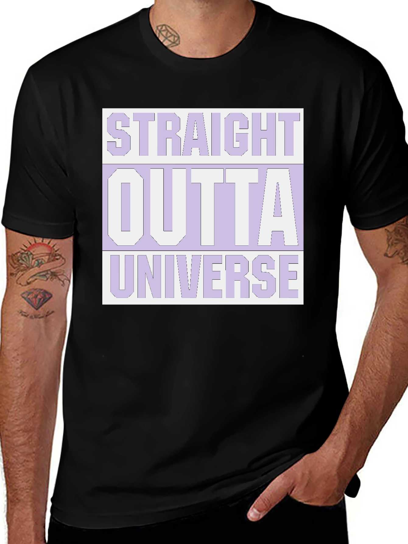 Straight Outta Universe Graphic T-Shirt