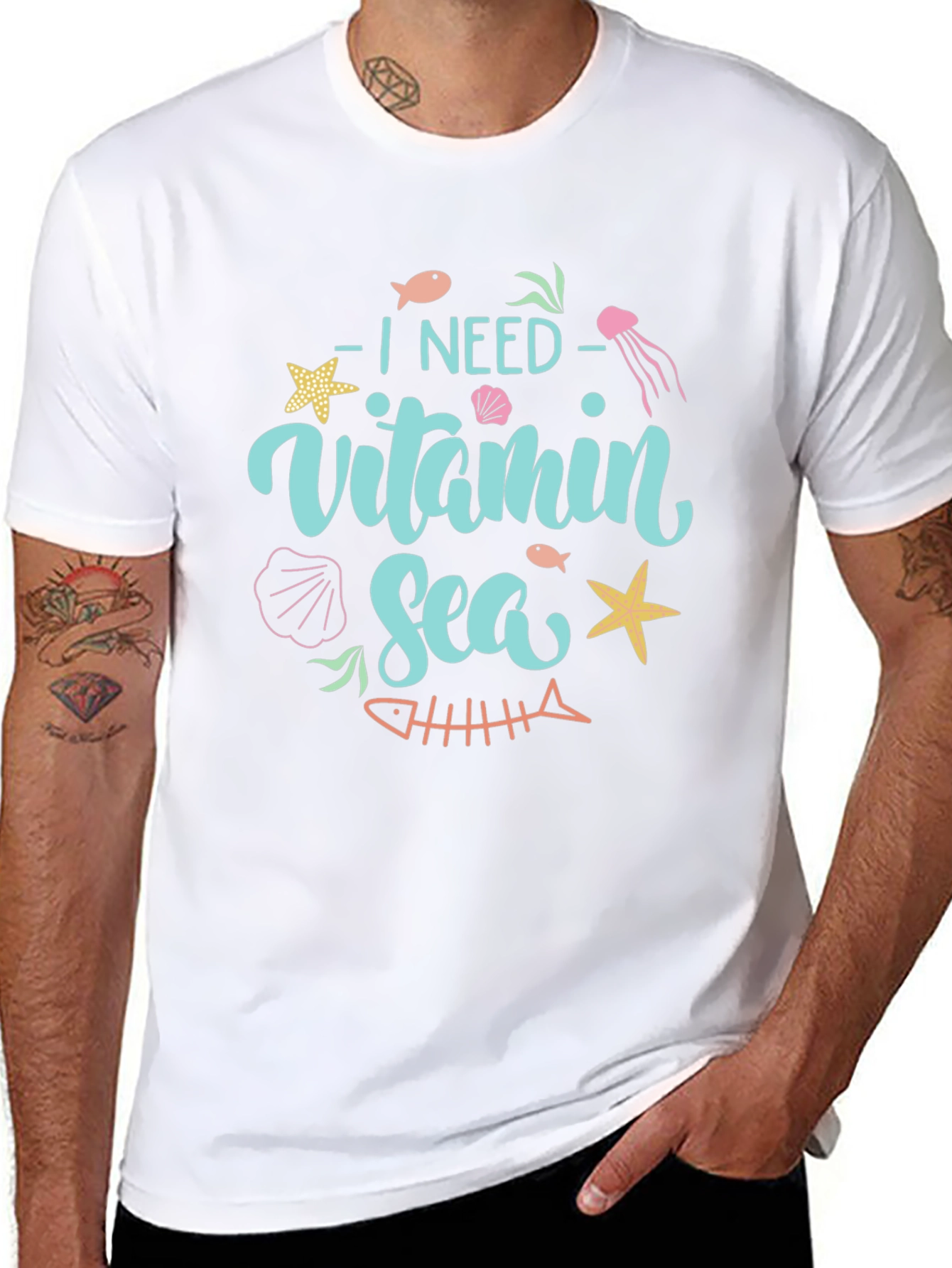 Vitamin Sea Black T-Shirt
