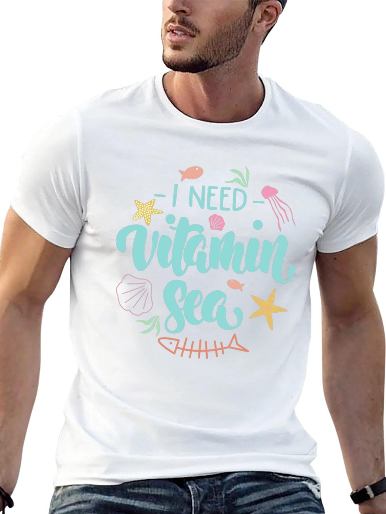 Vitamin Sea Black T-Shirt