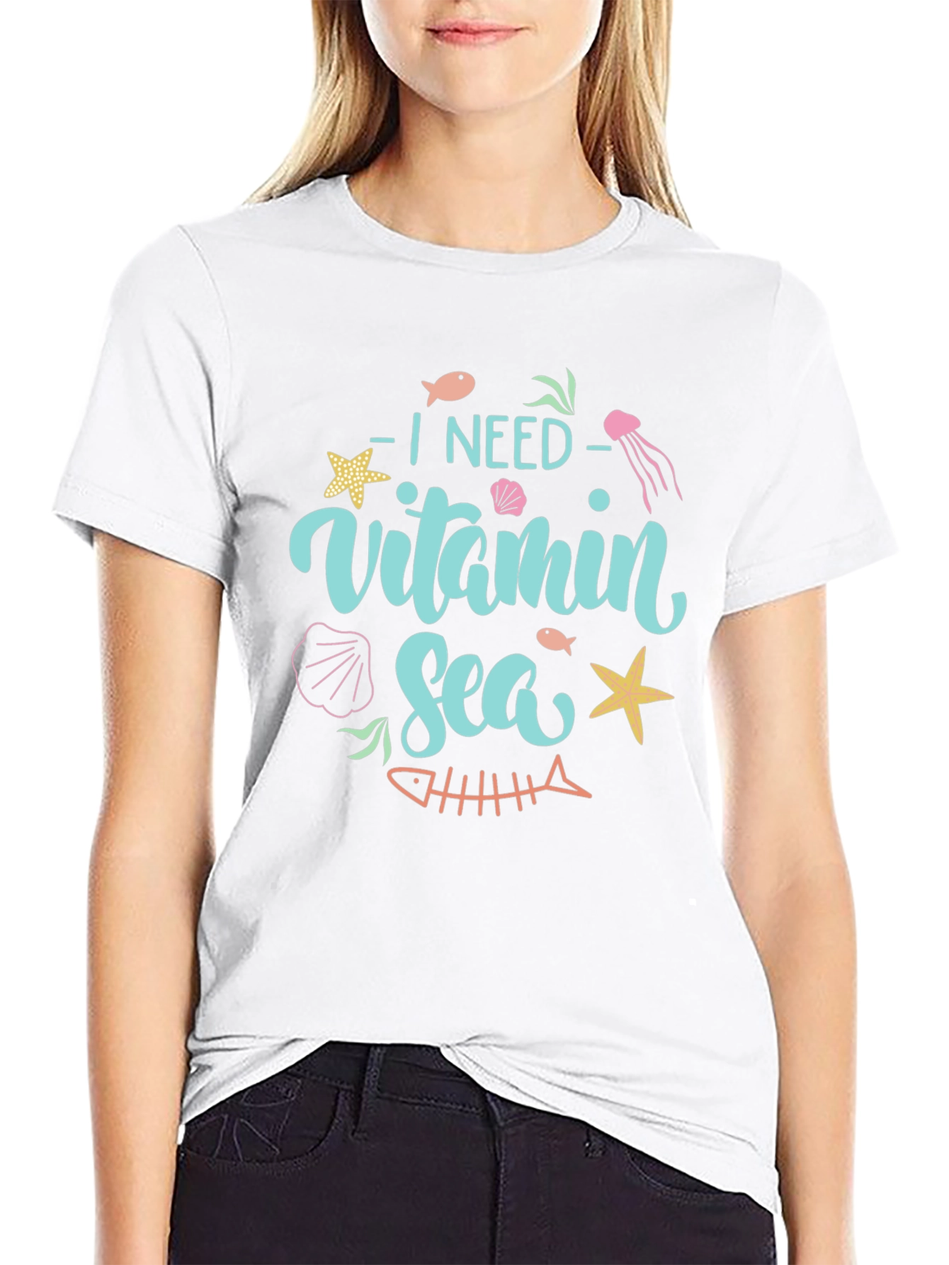 Vitamin Sea Black T-Shirt