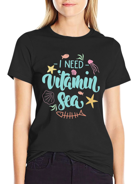Vitamin Sea Black T-Shirt
