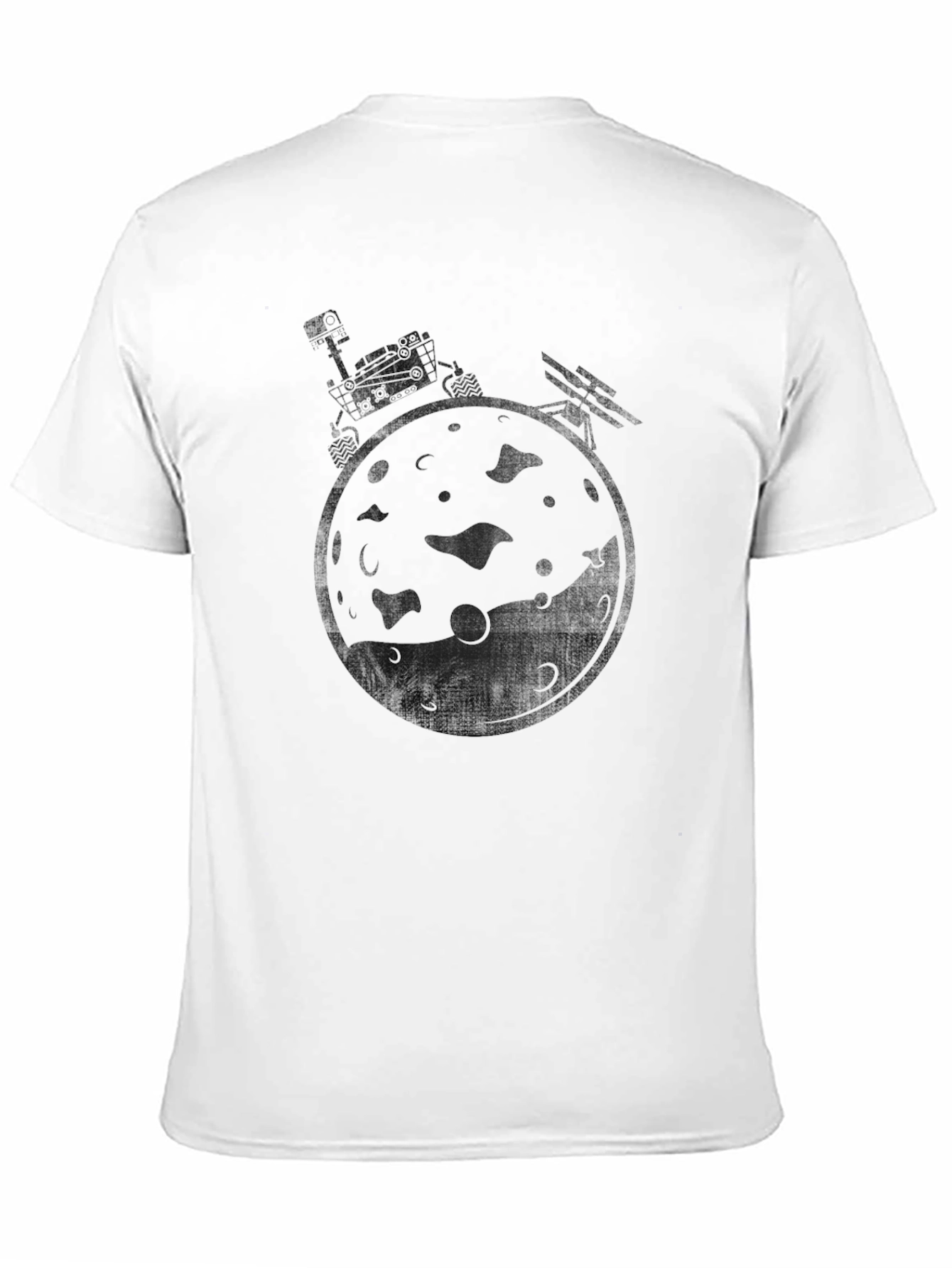 Rover on Moon Graphic T-Shirt - Black