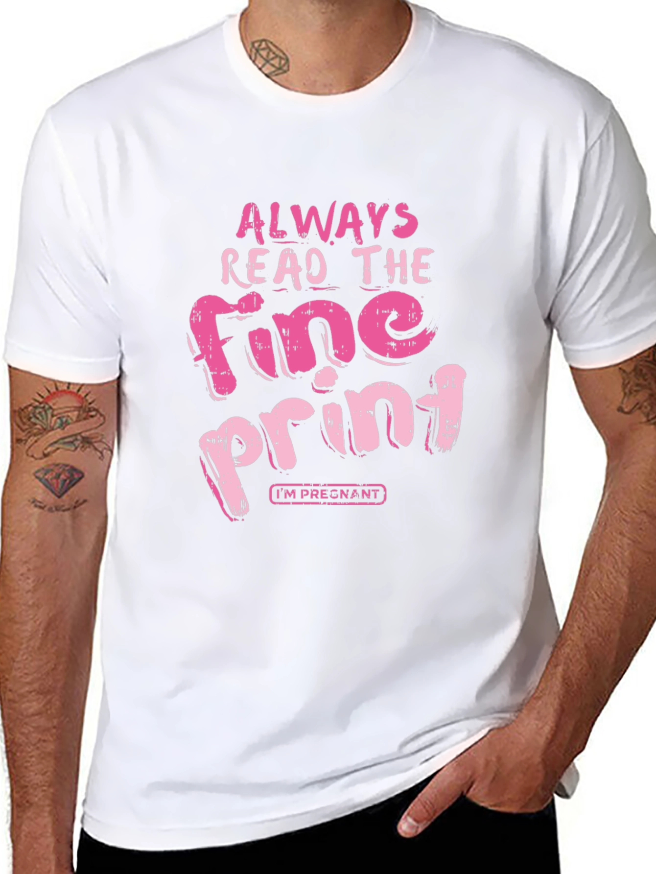 Always Read Fine Print Pregnancy T-Shirt
