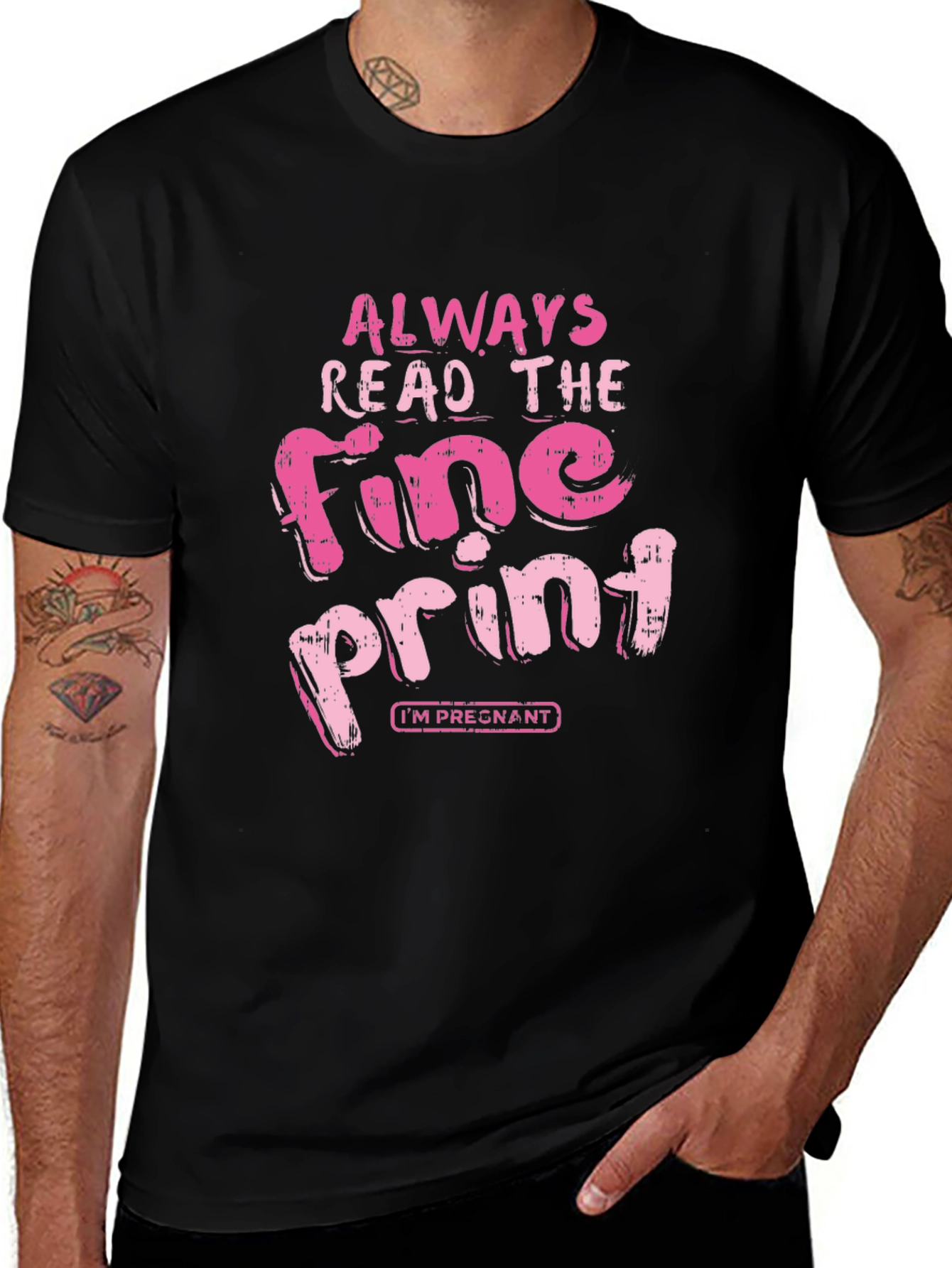 Always Read Fine Print Pregnancy T-Shirt