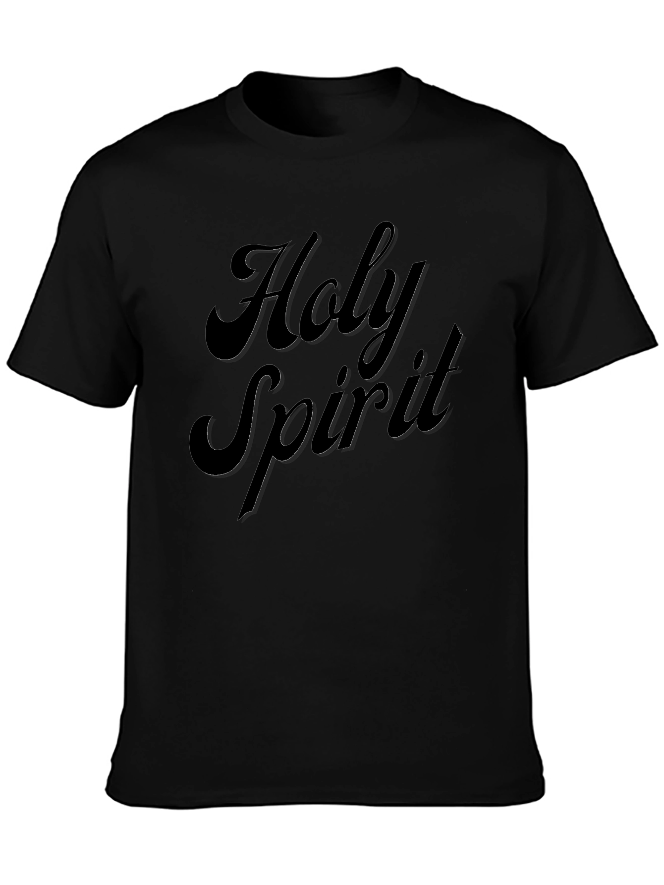 Holy Spirit Black Graphic T-Shirt